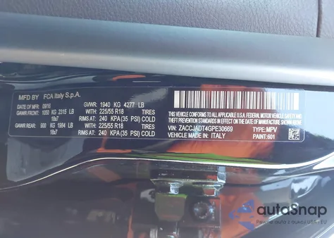 2016 Jeep Renegade Limited z USA, uszkodzony, nr VIN ZACCJADT4GPE30669